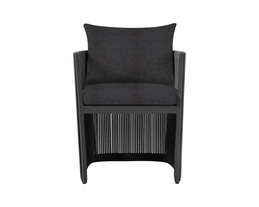 Harbour Antigua Dining Chair - Aluminum Asteroid, Copacabana Midnight