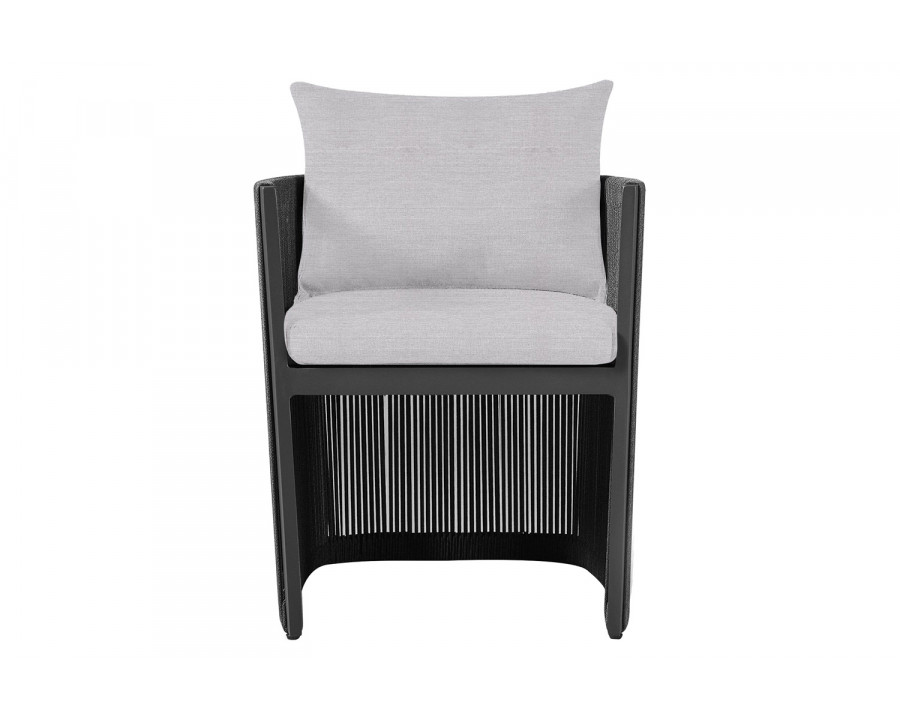 Harbour Antigua Dining Chair - Aluminum Asteroid, Panama Cloud