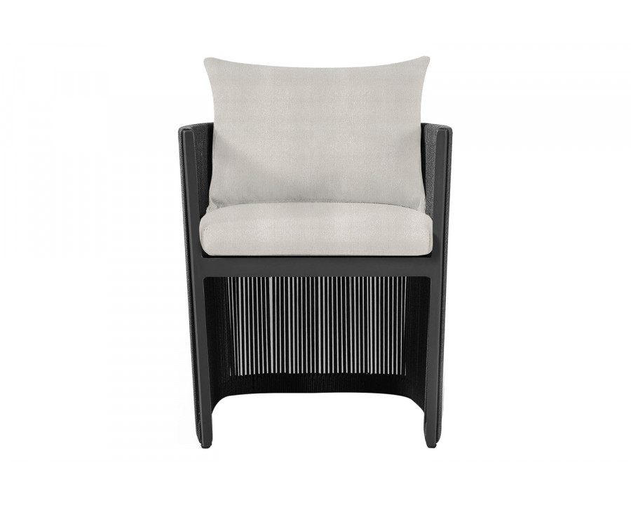 Harbour Antigua Dining Chair - Aluminum Asteroid, Riviera Ivory