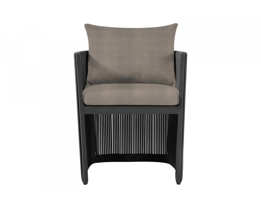 Harbour Antigua Dining Chair - Aluminum Asteroid, Riviera Stone