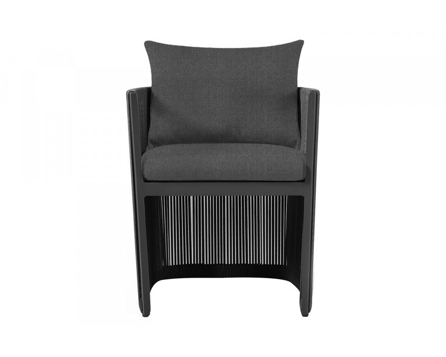 Harbour Antigua Dining Chair - Aluminum Asteroid, Siesta Slate