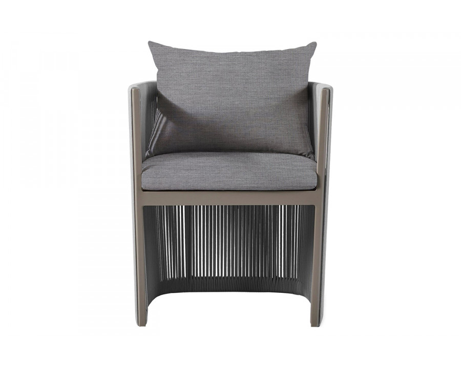 Harbour Antigua Dining Chair - Aluminum Taupe, Lisos Piedra