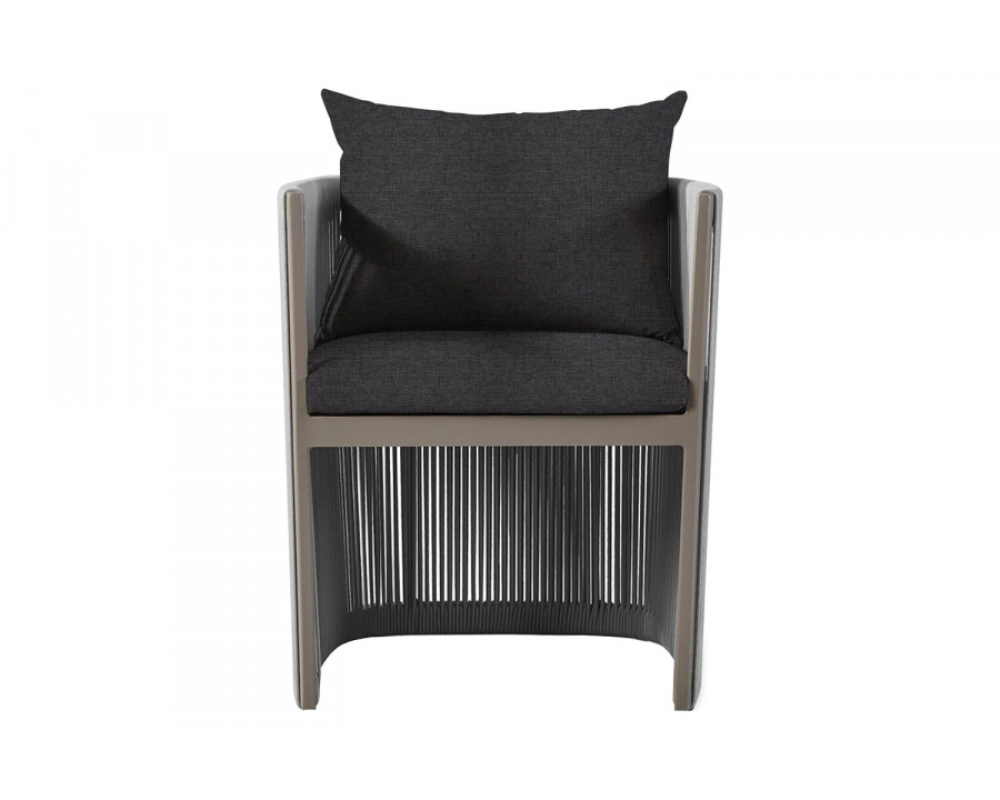 Harbour Antigua Dining Chair - Aluminum Taupe, Copacabana Midnight