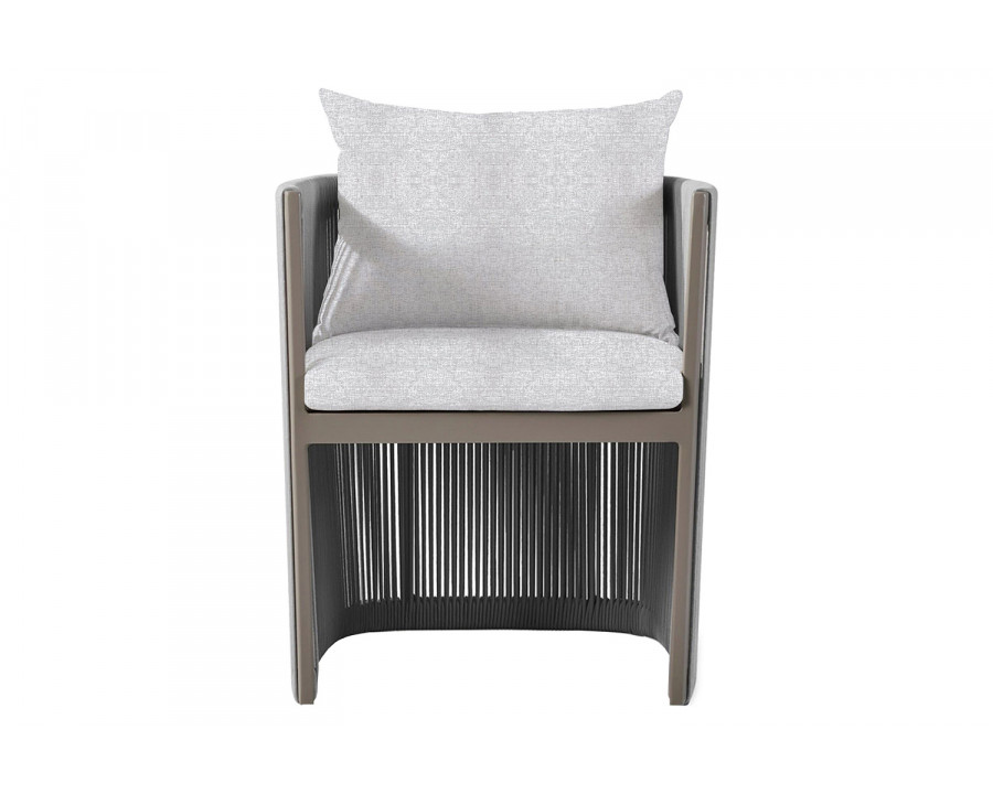 Harbour Antigua Dining Chair - Aluminum Taupe, Copacabana Sand