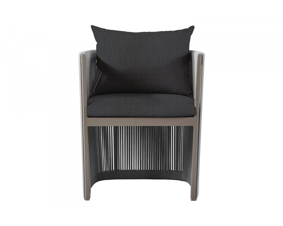 Harbour Antigua Dining Chair - Aluminum Taupe, Panama Grafito