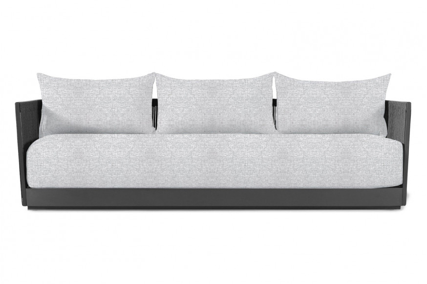 Harbour™ Antigua 3 Seat Sofa - Aluminum Asteroid, Copacabana Sand