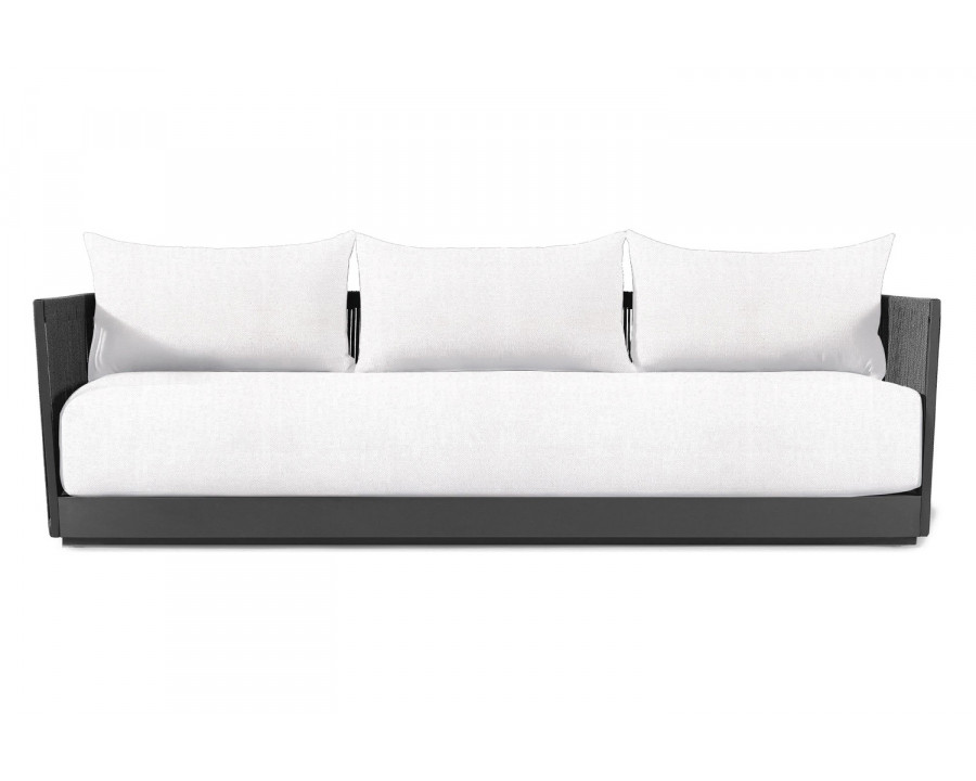 Harbour Antigua 3 Seat Sofa - Aluminum Asteroid, Panama Blanco