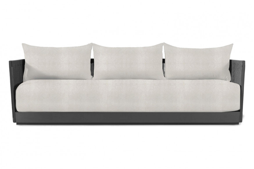 Harbour™ Antigua 3 Seat Sofa - Aluminum Asteroid, Riviera Ivory