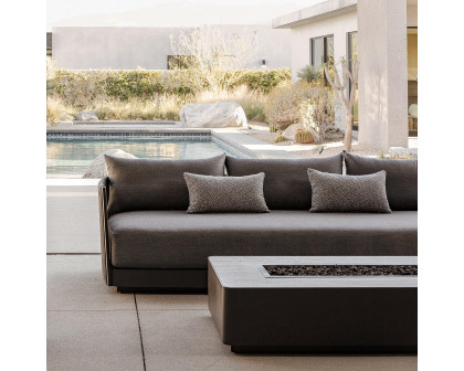 Harbour™ Antigua 3 Seat Sofa - Aluminum Asteroid, Siesta Indigo, Rope Dark Gray