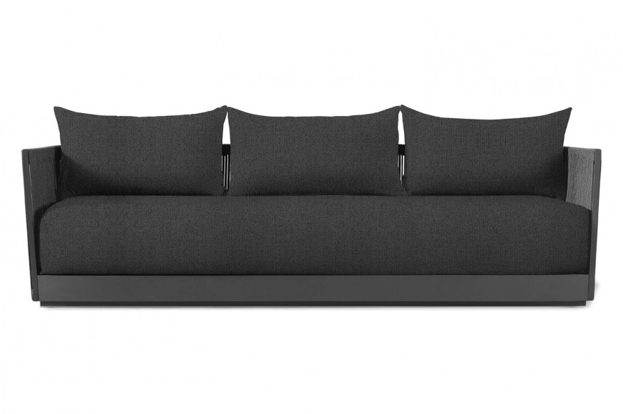 Harbour™ Antigua 3 Seat Sofa - Aluminum Asteroid, Siesta Slate