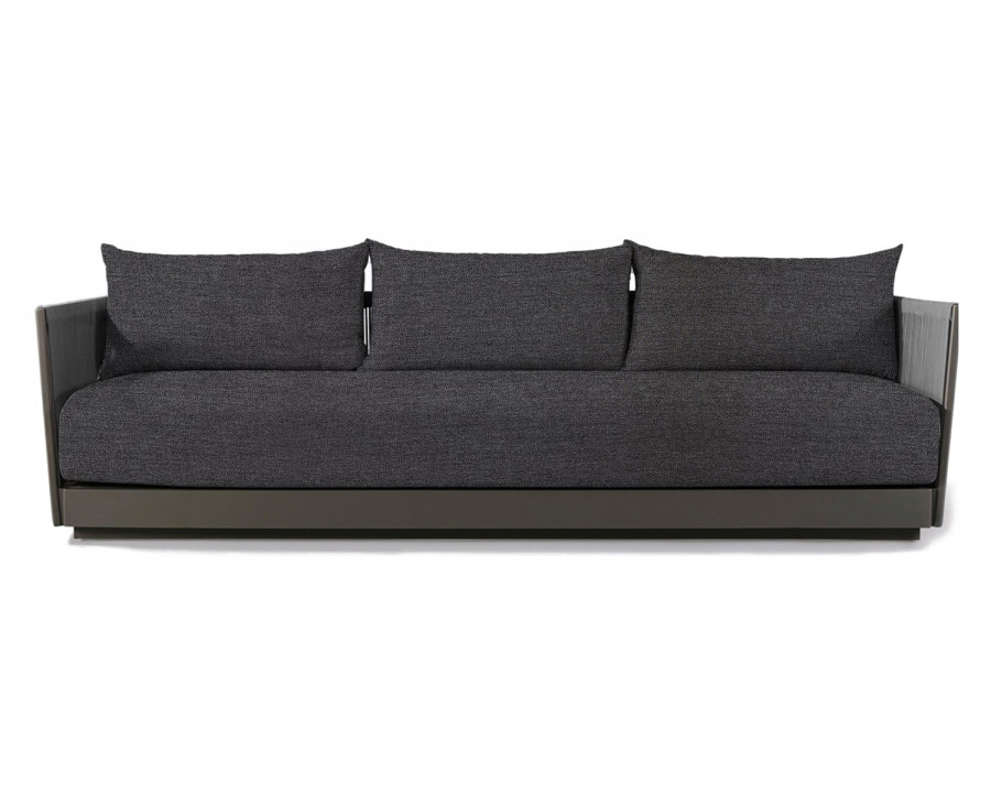 Harbour Antigua 3 Seat Sofa - Aluminum Taupe, Lisos Grafito