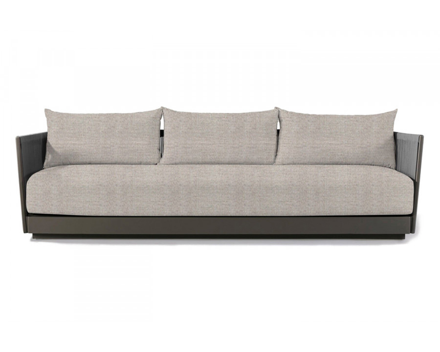 Harbour Antigua 3 Seat Sofa - Aluminum Taupe, Cast Silver