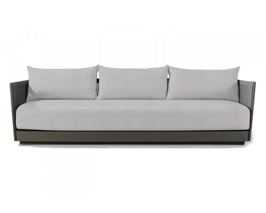 Harbour Antigua 3 Seat Sofa - Aluminum Taupe, Panama Cloud