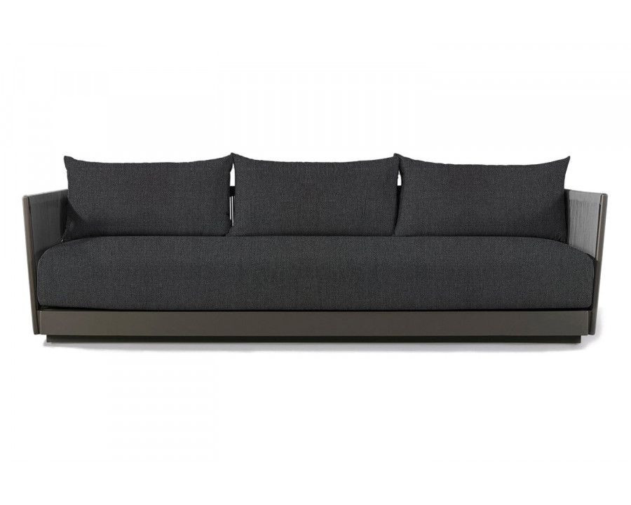 Harbour Antigua 3 Seat Sofa - Aluminum Taupe, Panama Grafito