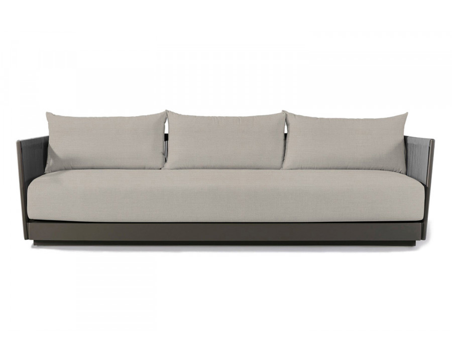 Harbour Antigua 3 Seat Sofa - Aluminum Taupe, Panama Marble