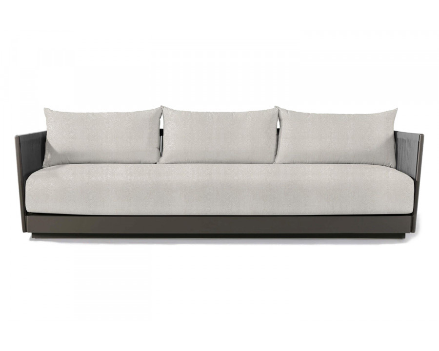 Harbour Antigua 3 Seat Sofa - Aluminum Taupe, Riviera Ivory