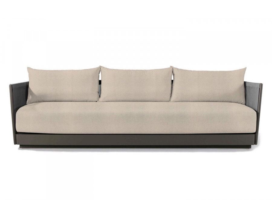 Harbour Antigua 3 Seat Sofa - Aluminum Taupe, Riviera Sand