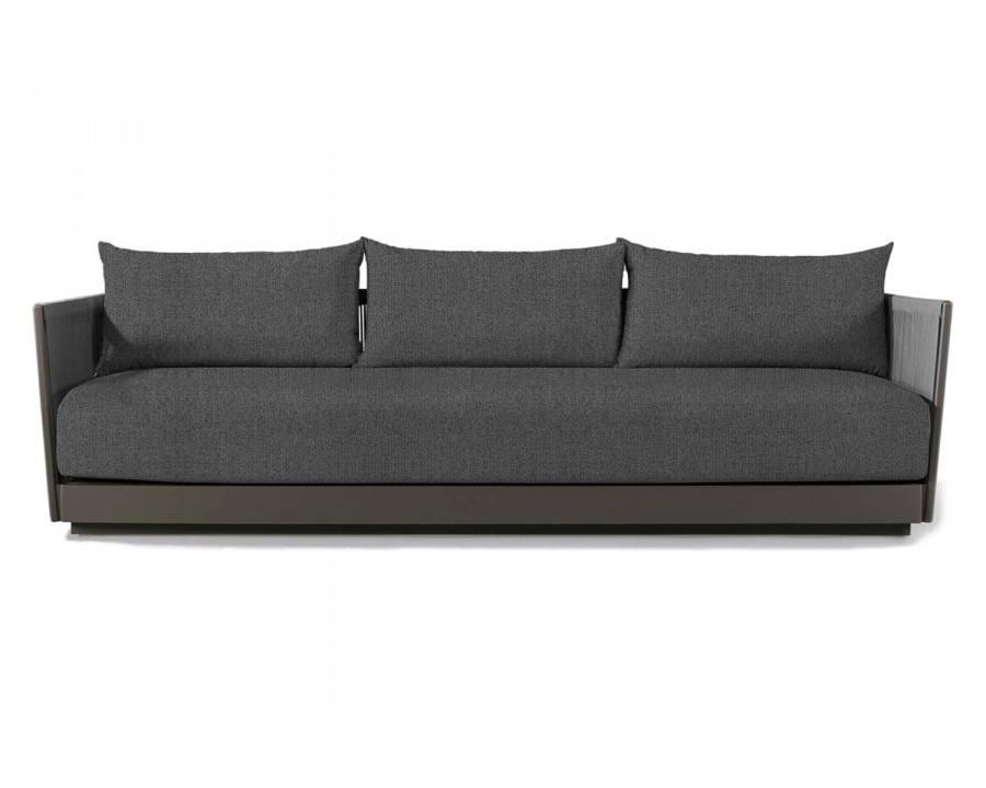 Harbour Antigua 3 Seat Sofa - Aluminum Taupe, Siesta Slate