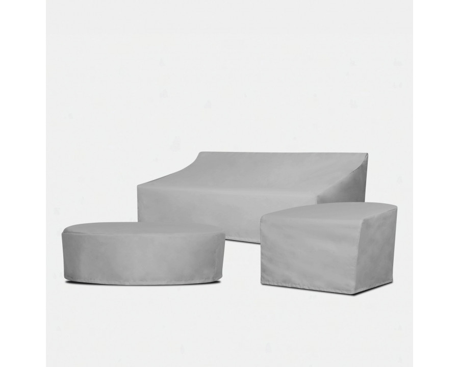 Harbour Antigua 2 Seat 1 Arm Left - Weather Cover, Surlast Gray