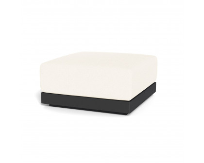 Harbour Antigua Ottoman - Aluminum Asteroid, Riviera Ivory