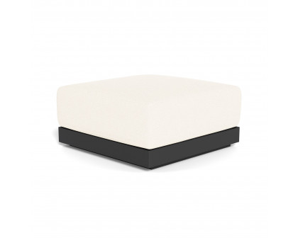 Harbour Antigua Ottoman - Aluminum Asteroid, Riviera Ivory