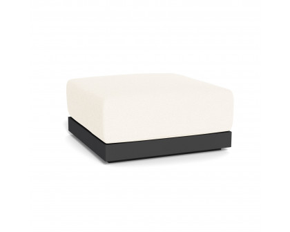 Harbour Antigua Ottoman - Aluminum Asteroid, Riviera Ivory