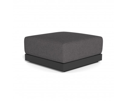 Harbour Antigua Ottoman - Aluminum Asteroid, Riviera Slate