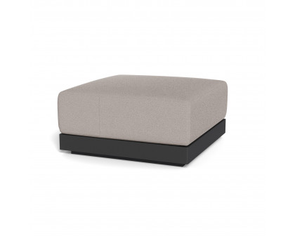 Harbour Antigua Ottoman - Aluminum Asteroid, Riviera Stone