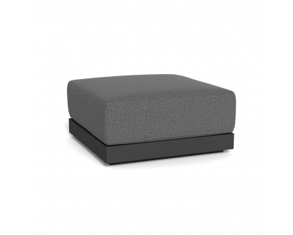 Harbour Antigua Ottoman - Aluminum Asteroid, Siesta Slate