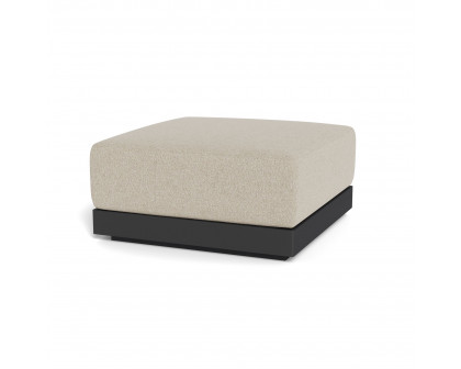 Harbour Antigua Ottoman - Aluminum Asteroid, Siesta Taupe