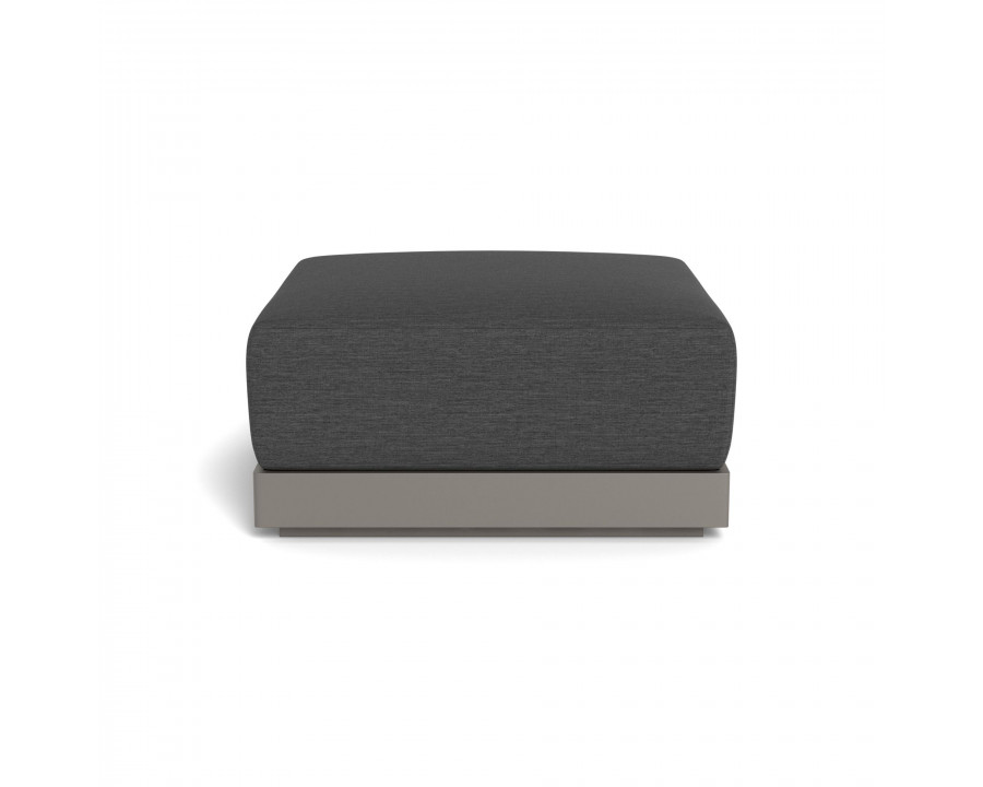 Harbour Antigua Ottoman - Aluminum Taupe, Lisos Grafito