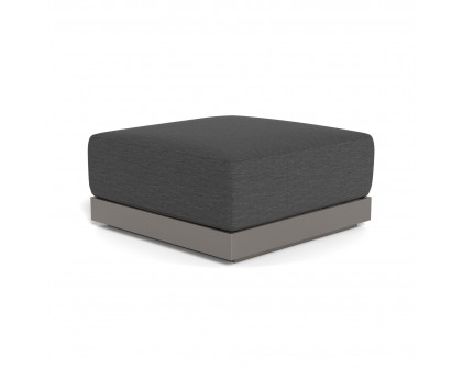 Harbour Antigua Ottoman - Aluminum Taupe, Lisos Grafito