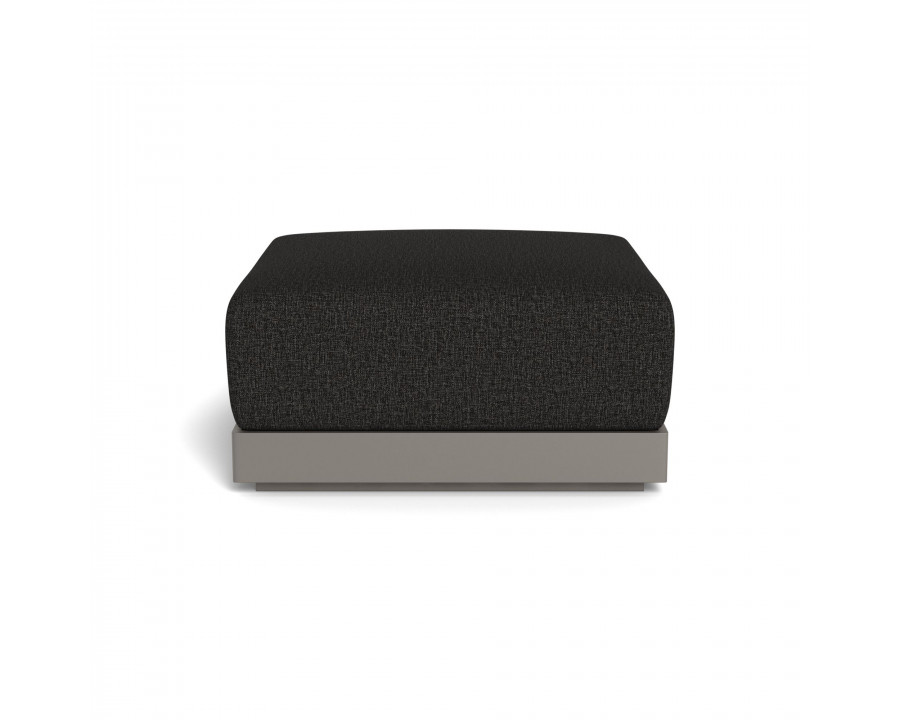 Harbour Antigua Ottoman - Aluminum Taupe, Copacabana Midnight