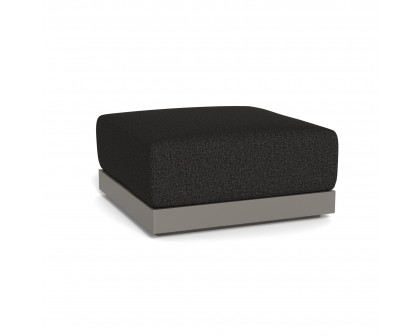 Harbour Antigua Ottoman - Aluminum Taupe, Copacabana Midnight