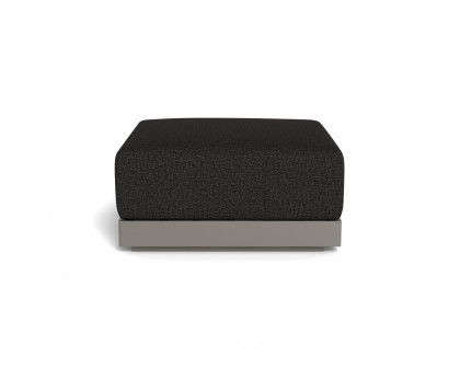 Harbour Antigua Ottoman - Aluminum Taupe, Copacabana Midnight