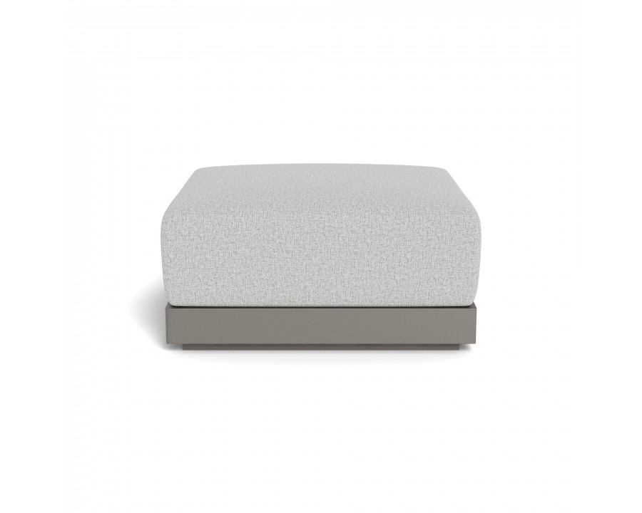 Harbour Antigua Ottoman - Aluminum Taupe, Copacabana Sand