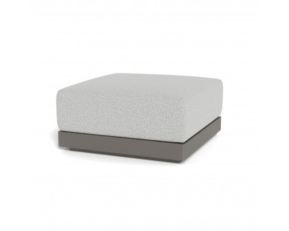 Harbour Antigua Ottoman - Aluminum Taupe, Copacabana Sand