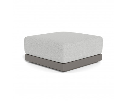 Harbour Antigua Ottoman - Aluminum Taupe, Copacabana Sand