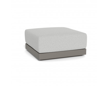 Harbour Antigua Ottoman - Aluminum Taupe, Copacabana Sand