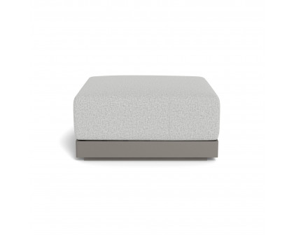 Harbour Antigua Ottoman - Aluminum Taupe, Copacabana Sand