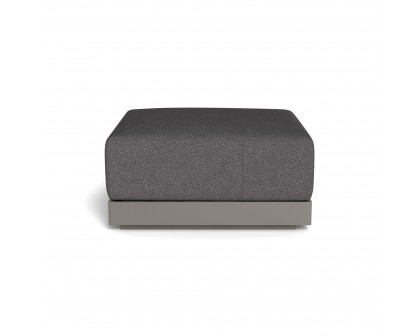 Harbour Antigua Ottoman - Aluminum Taupe, Riviera Slate