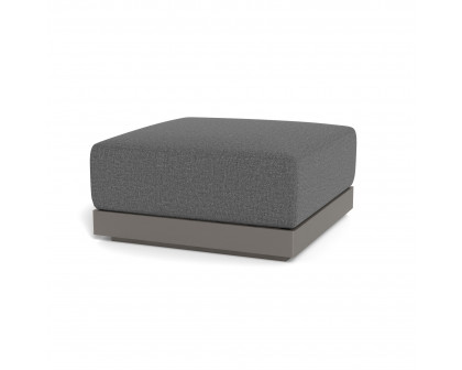 Harbour Antigua Ottoman - Aluminum Taupe, Siesta Slate