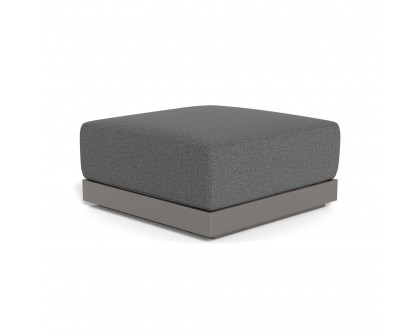 Harbour Antigua Ottoman - Aluminum Taupe, Siesta Slate