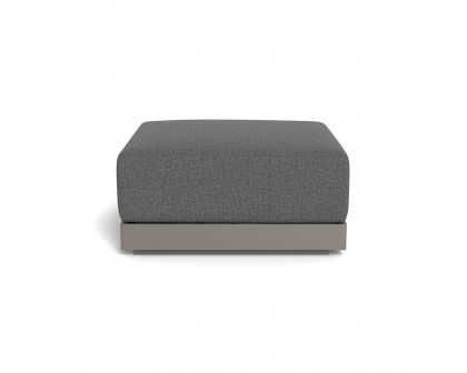 Harbour Antigua Ottoman - Aluminum Taupe, Siesta Slate