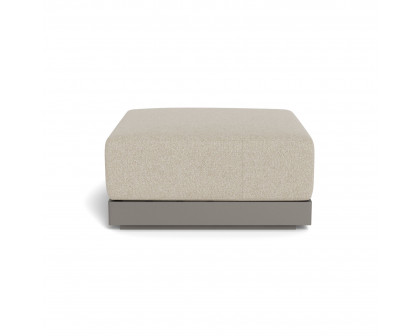 Harbour Antigua Ottoman - Aluminum Taupe, Siesta Taupe