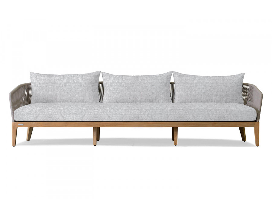 Harbour Avalon 3 Seat Sofa - Teak Natural, Copacabana Sand