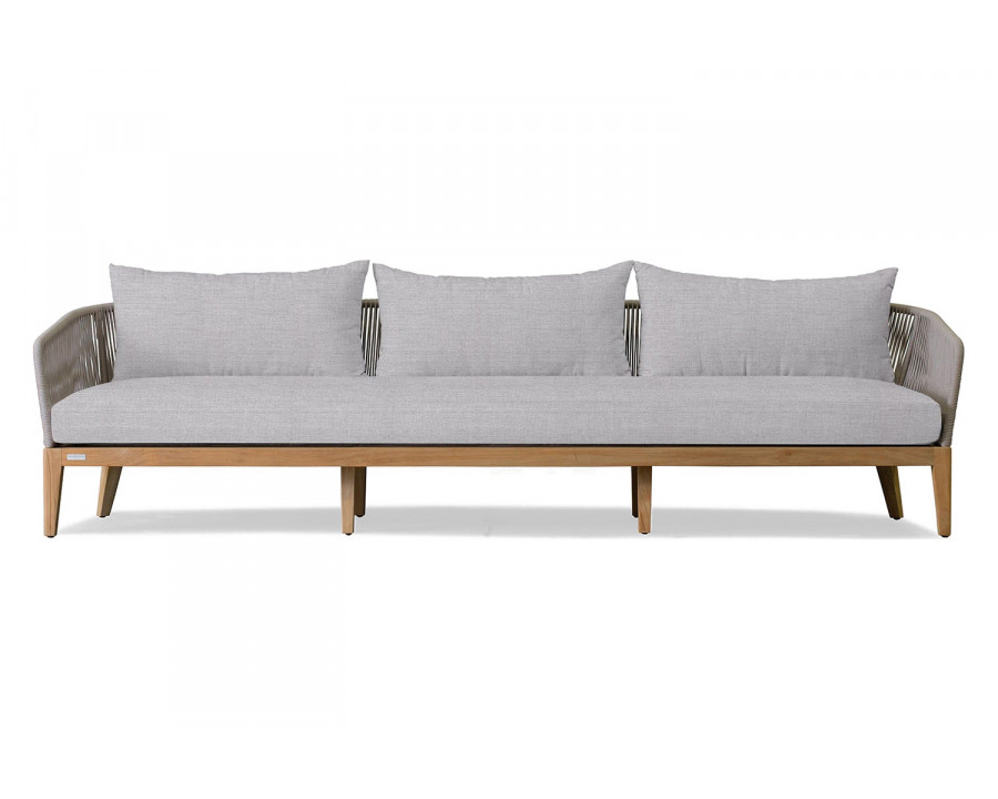 Harbour Avalon 3 Seat Sofa - Teak Natural, Panama Cloud