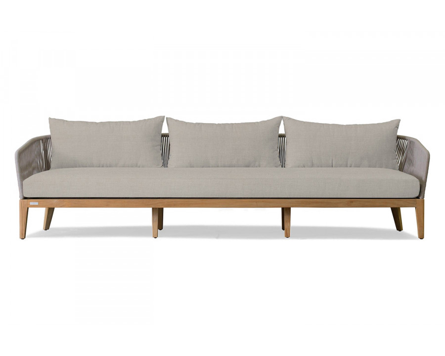 Harbour Avalon 3 Seat Sofa - Teak Natural, Panama Marble