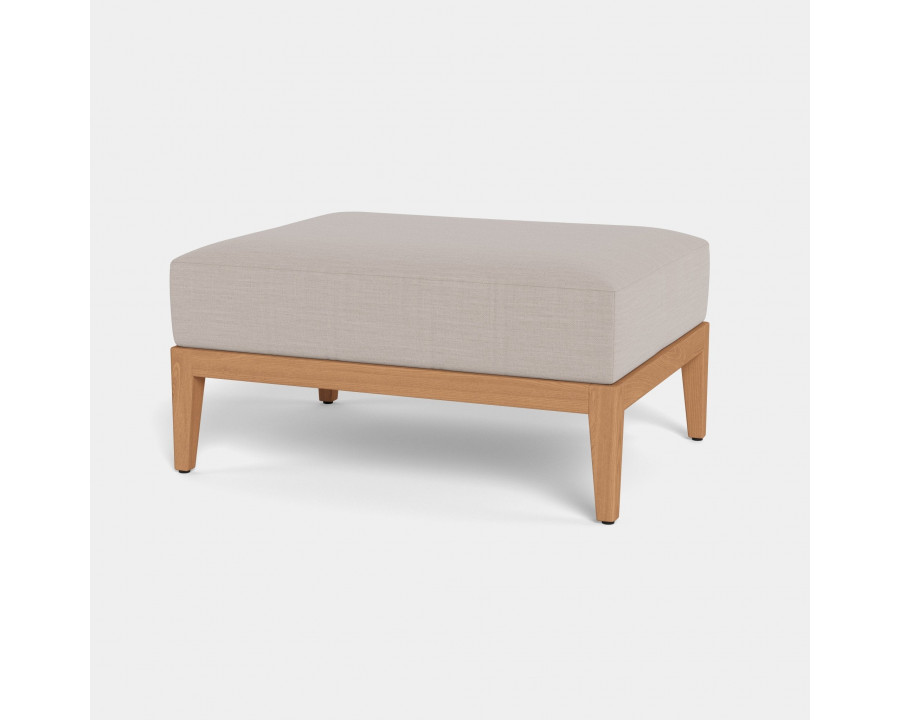 Harbour Avalon Ottoman - Teak Natural, Lisos Grafito