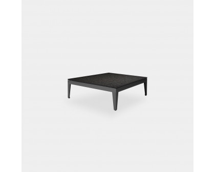 Harbour Balmoral Side Table - Aluminum Asteroid, Granite Black